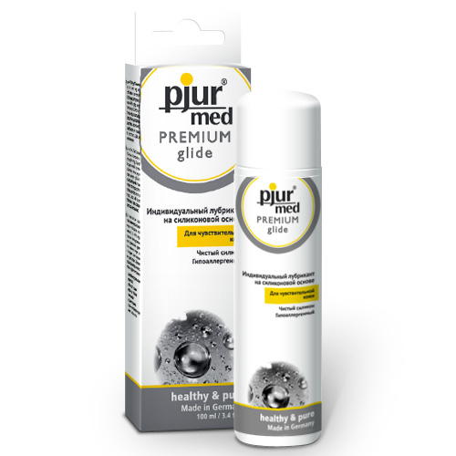 Лубрикант гипоаллергенный силиконовый  Pjur@med Premium glide 100 мл
