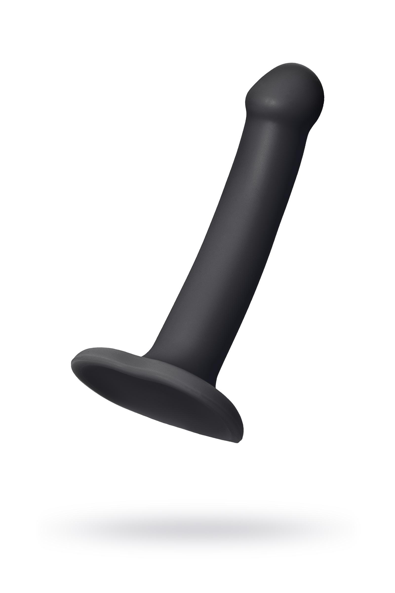 Страпон ремневой нереалистичный на присоске Strap-on-me, S, черный, 17 см, Ø 2,7