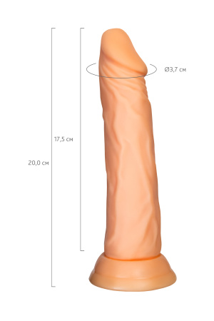 Фаллоимитатор реалистичный с присоской TOYFA A-Toys Toon, телесный, 20 см, Ø 4см