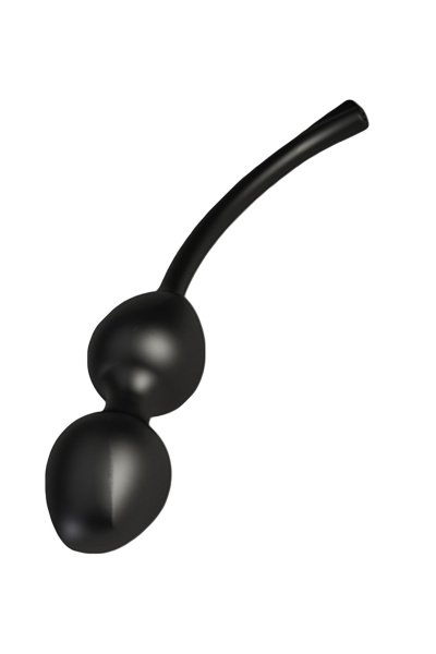 Вагинальные шарики Mystim Jane Wonda Geisha Balls duo, электростимуляция, силикон, черные, Ø 3,5 см
