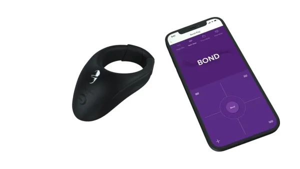 Кольцо эрекционное WE-VIBE Bond для ношения с вибрацией черный,силикон,7,1 см. 